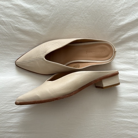 PALOMA WOOL SINGAPUR MULES in ECRU - Picture 2 of 3